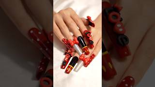 H202 Bowtique handmade square nails Lovful NailArt PressOnNails [upl. by Eceertal]