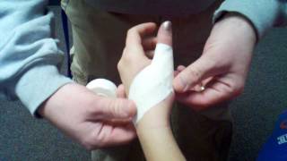 HF AT Aides How to Tape a Thumb [upl. by Fang]