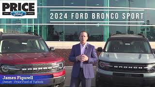 Price Ford of Turlock offering 13 2024 Ford Bronco Sports starting 24950 [upl. by Malchus]