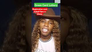 Green Card Lottery Registration Ends November 7th 5pm in Ghana wofoytvgh trending ghana [upl. by Anidal]