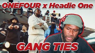 ONEFOUR x Headi One  Gang Ties Music Video REACTIONS [upl. by Atinauj]