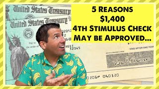 5 Reasons a 1400 4th Stimulus Check May be Approved in 2024  SSA SSDI SSI Low Income [upl. by Carline]