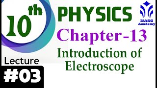 Introduction of Electroscope  Chapter 13  Physics 10th  Lec  3 [upl. by Edina]