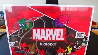 UNBOXING video of Kidrobot x frank KOZIK x MARVEL  super hero labbits  vinyl figure toys SERIES 1 [upl. by Giselbert]