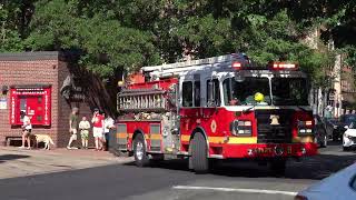 Philadelphia Fire Department Squrt 8 Responding [upl. by Ecinuahs200]