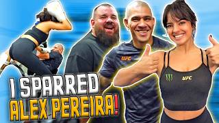 Alex Pereira vs Nina Drama sparring  the biggest Chama dance party  UFC [upl. by Aketahs770]