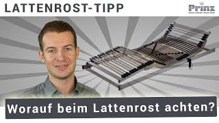 Lattenrost kaufen  Worauf muss ich achten [upl. by Annaujat]