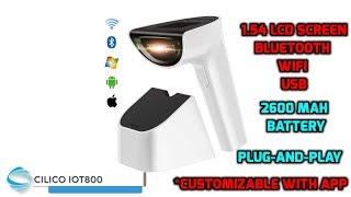 CILICO IOT800 BARCODE SCANNER  BLUETOOTH USB WIFI LCD  GREAT FOR BUSINESSES AND HOME INVENTORY [upl. by Mabel]