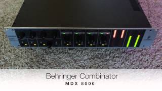 Behringer Combinator MDX 8000 Multiband CompressorLimiterLeveler [upl. by Russel355]