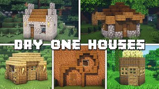 5 Minecraft Houses You Can Build in One Day Tutorial [upl. by Parthena]