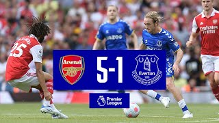 ARSENAL 51 EVERTON  PREMIER LEAGUE HIGHLIGHTS [upl. by Lleraj]