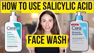 HOW TO USE SALICYLIC ACID FACE WASH 🚿 Dermatologist DrDrayzday [upl. by Ytrebil281]