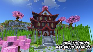 Minecraft How To Build A Mangrove Japanese Temple Tutorial [upl. by Neelasor]