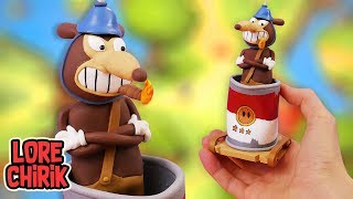 Making Werner Werman Boss from Cuphead in POLYMER CLAY [upl. by Rusel]