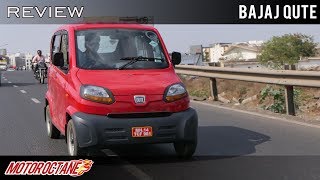 Bajaj Qute  Quadricycle  Review  Hindi MotorOctane [upl. by Otaner481]