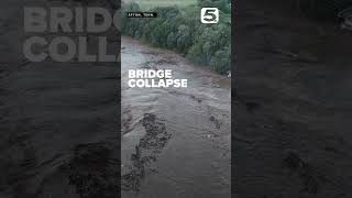 Bridge collapse in Afton Tennessee after catastrophic flooding [upl. by Hasseman]