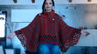 PONCHO MANTELLA CON SCALDACOLLO ALLUNCINETTO 2 DI 3 [upl. by Norita]