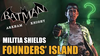 Founders Island  Militia Shields  Batman Arkham Knight [upl. by Nekciv55]