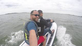 Testing my new 2017 Yamaha EX Sport Jet Ski  First Time in water  Lynn MA [upl. by Marvel318]