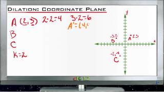 Dilation in the Coordinate Plane Lesson Basic Geometry Concepts [upl. by Luz]