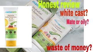 Mamaearth HydraGel Indian Sunscreen Honest Review  You Should Buy It Or Not [upl. by Weig53]