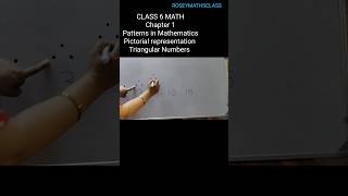 shorts Pictorial representation of Triangular numbersClass 6 Math maths ncert [upl. by Ranice422]