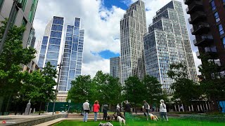 4K Vauxhall  Embassy Gardens  London Walking Tour [upl. by Ewolram]