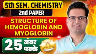 Structure Of Hemoglobin amp MyoglobinBSc 5th Semester ChemistryBe DKDian [upl. by Raviv]