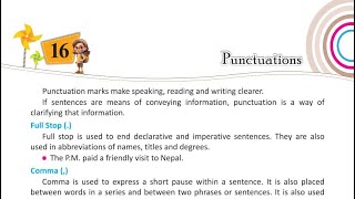 Ch 16 Punctuation English Grammar Class 5 [upl. by Deryl]