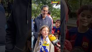 🇲🇽 La hija del Barça y el padre Del Real Madrid predicen el Clásico shorts [upl. by Schilling]