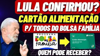 CARTÃO ALIMENTAÇÃO BOLSA FAMÍLIA CRAS VAI LIBERAR P TODOS SAIBA COMO CONSULTAR se VAI RECEBER [upl. by Henrieta]