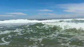 Closeup view of the ocean waves in Espinho Portugal [upl. by Gupta]