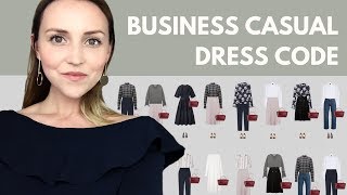 The business casual dress code capsule wardrobe example [upl. by Nailij784]