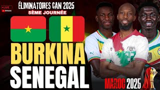 🔴LIVE BURKINA FASO 🇧🇫  SÉNÉGAL 🇸🇳  LES LIONS FACE AUX ÉTALONS POUR LA PREMIÈRE PLACE DU GROUPE [upl. by Nosnar338]