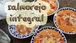 SALMOREJO cordobés o andaluz la receta perfecta Auténtica receta sana  🍊recetastradicionales [upl. by Ahseinaj]