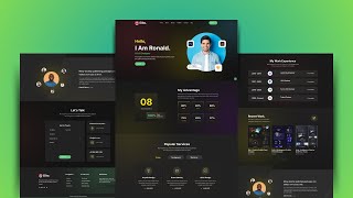 How to Make Responsive Personal Portfolio Website In HTML CSS And JavaScript 😍💥 [upl. by Anthea]