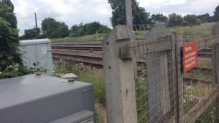 HD 720p NEW LEDS Maxey Level Crossing Cambs Friday 17062016 [upl. by Ruffo125]