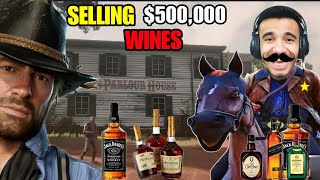 SELLING EXPENSIVE WINES 500000  RED DEAD REDEMPTION 2 [upl. by Ecirtaeb422]