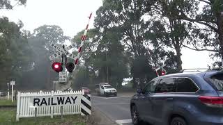 BelgraveGembrook Rd Level Crossing Menzies Creek [upl. by Annekcm]