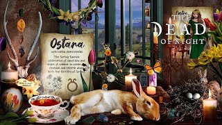 Witchs Ostara Altar Ambience 🧹🕯️🌷🥚🐇  Spring Equinox  Witch ASMR amp Nature Sounds [upl. by Sidnala]