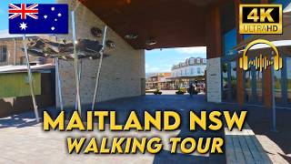 WALKING AROUND MAITLAND NSW  Circuit of Central Maitland  4K UHD Video Walk  Binaural Audio [upl. by Enyalaj296]