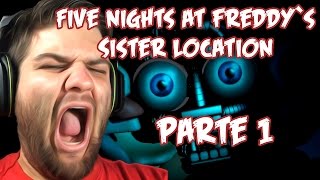 QUE TERROR  FNAF Sister Location 1 Legendado PTBR [upl. by Aianat]