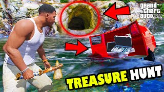 Franklin Plan A Dangerous Secret Treasure Hunt In GTA 5  SHINCHAN and CHOP [upl. by Idnaj]