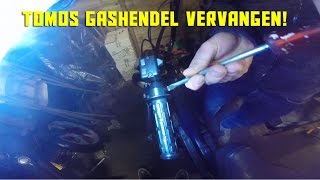 Tomos gashendel vervangen  Tomos throttle cable installation [upl. by Worden]