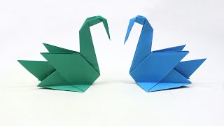 How to Make an Origami Swan Easy  Paper Swan Folding Step by Step [upl. by Fontes]