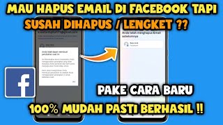 Cara menghapus Email di Fb yang Tidak bisa dihapus 2024  Cara hapus email lengket di fb [upl. by Enomis886]