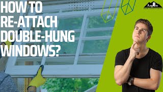 How to put double hung windows back on track [upl. by Yessak]