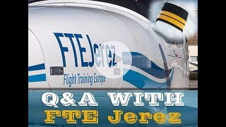 QampA with FTEJerez Flight Training Europe  Becoming a Pilot [upl. by Aleka]