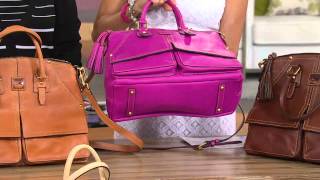 Dooney amp Bourke Florentine Leather Clayton Satchel with Nancy Hornback [upl. by Killion]