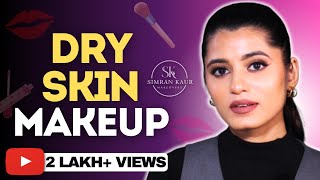 DRY SKIN MAKEUP TUTORIAL FOR BEGINNERS [upl. by Mandell444]